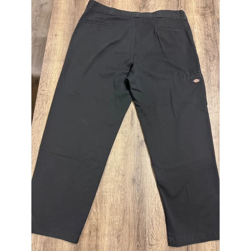 Dickies 85283BK Loose Fit Double Knee Work Pants Black Mens 44x30